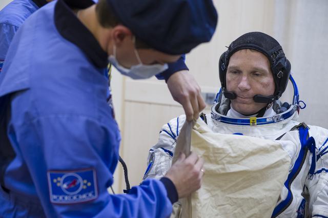 NASA image: Expedition 42 Suit Up