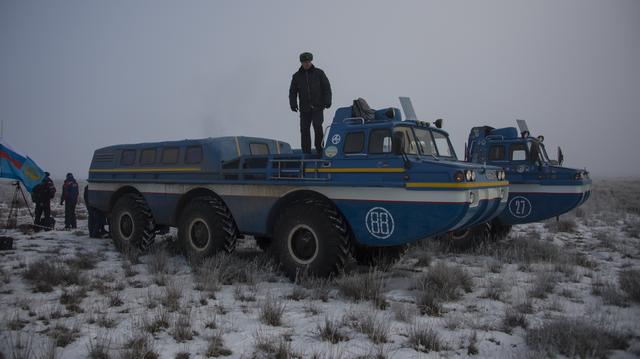 NASA image: Expedition 42 Soyuz TMA-14M Landing