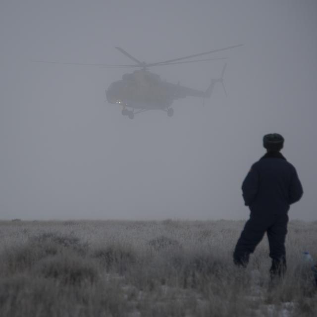 NASA image: Expedition 42 Soyuz TMA-14M Landing