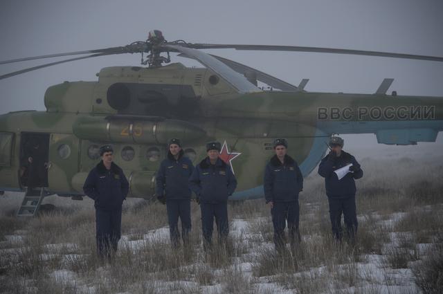 NASA image: Expedition 42 Soyuz TMA-14M Landing