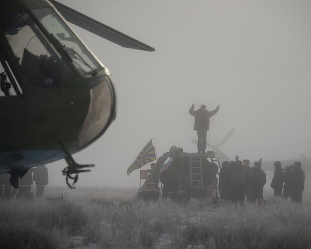 NASA image: Expedition 42 Soyuz TMA-14M Landing