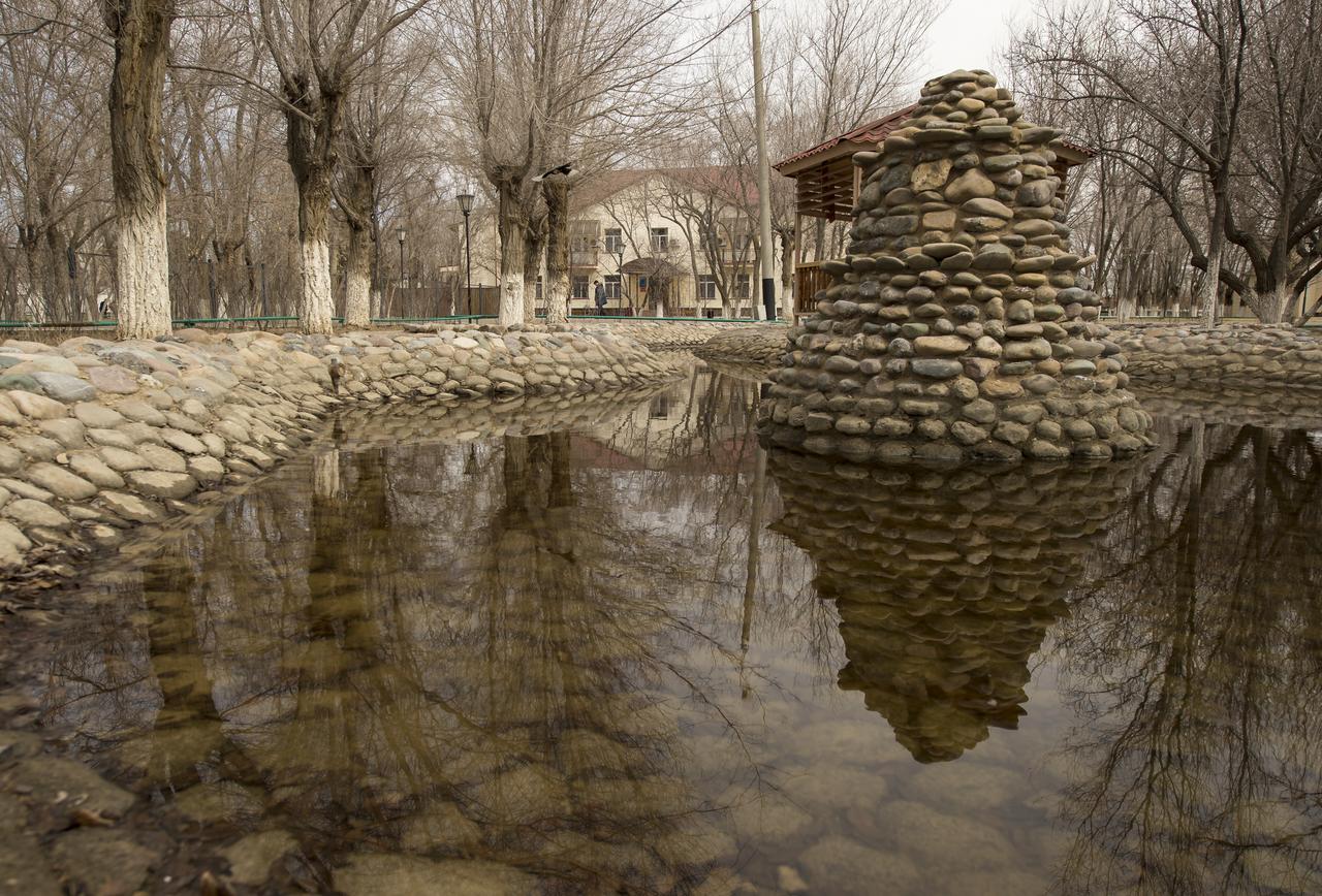 The grounds of the Zvjozdnyj Hotel where Expedition 43 crew members: NASA Astronaut Scott Kelly, Russian Cosmonauts Gennady Padalka, and Mikhail Kornienko of the Russian Federal Space Agency (Roscosmos) are staying is seen, Thursday, March 19, 2015 in Baikonur, Kazakhstan. Kelly, Padalka, and Kornienko are preparing for launch to the International Space Station in their Soyuz TMA-16M spacecraft from the Baikonur Cosmodrome in Kazakhstan March 28, Kazakh time. As the one-year crew, Kelly and Kornienko will return to Earth on Soyuz TMA-18M in March 2016. Photo Credit: (NASA/Bill Ingalls)