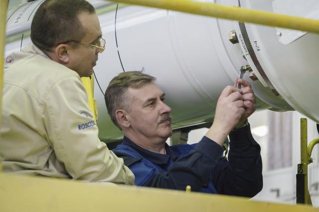 NASA image: Expedition 43 Soyuz Assembly