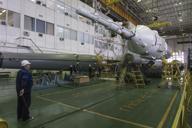 NASA image: Expedition 43 Soyuz Assembly