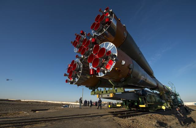 NASA image: Expedition 43 Soyuz Rollout