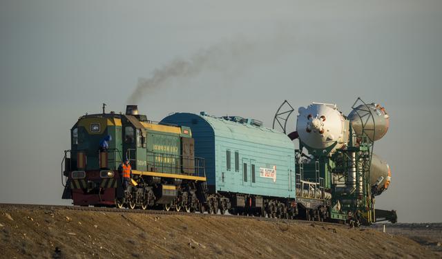 NASA image: Expedition 43 Soyuz Rollout