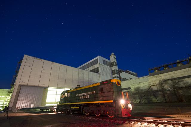 NASA image: Expedition 43 Soyuz Rollout