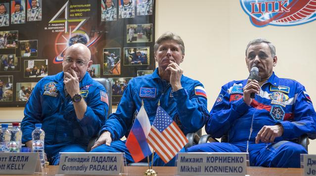 NASA image: Expedition 43 Press Conference
