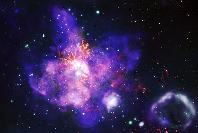 NASA image: NASA Telescopes Deliver Stellar Bouquet in Time for Valentine's Day