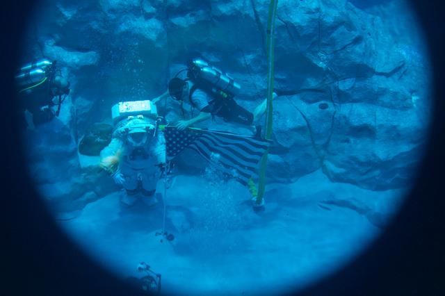 NASA image: Underwater Spacesuit Testing