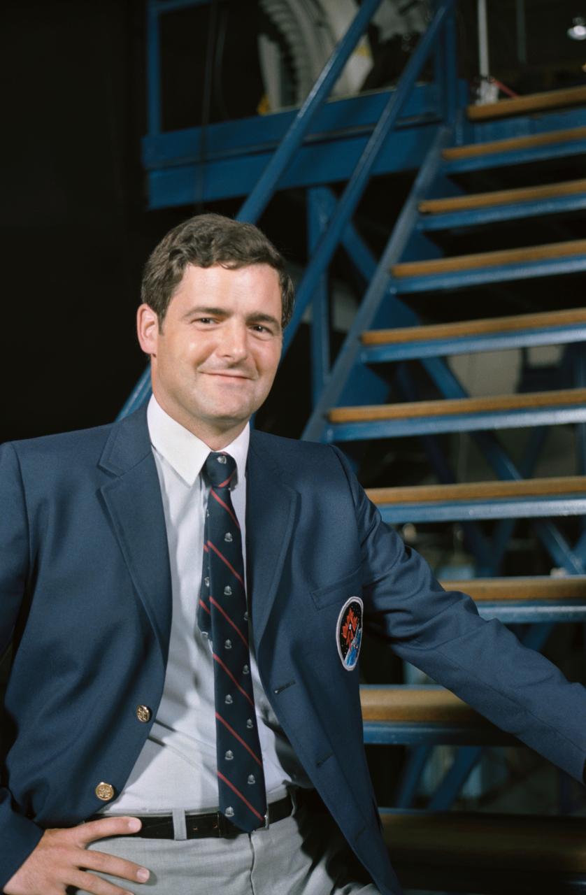 41D-3276 (S14-3276)(4 Sept 1984) --- Marc Garnea, 41-G payload specialist, will represent the Canadian National Research Council when the seven-member crew lauches aboard the Space Shuttle Challenger on Oct. 5, 1984.  Garneau and other members of the crew had earlier met the press for the first time   as a group.