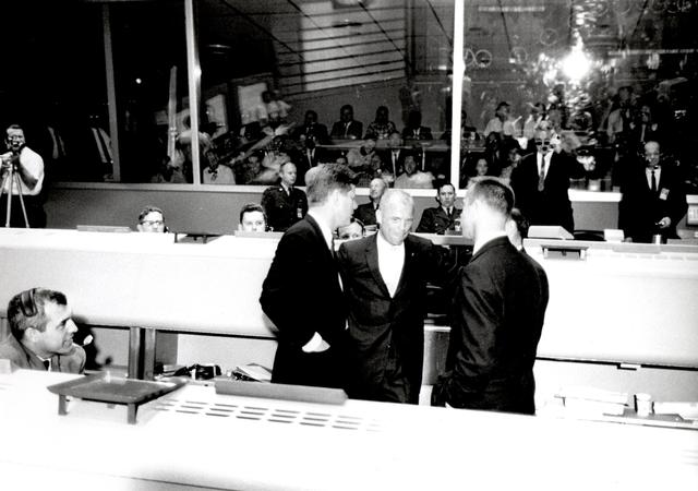 NASA image: President John F. Kennedy Visits Mercury's Flight Control