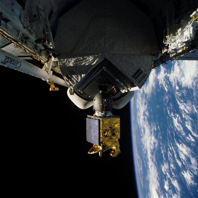 NASA image: The American Satellite Company (ASC) satellite deployed from payload bay