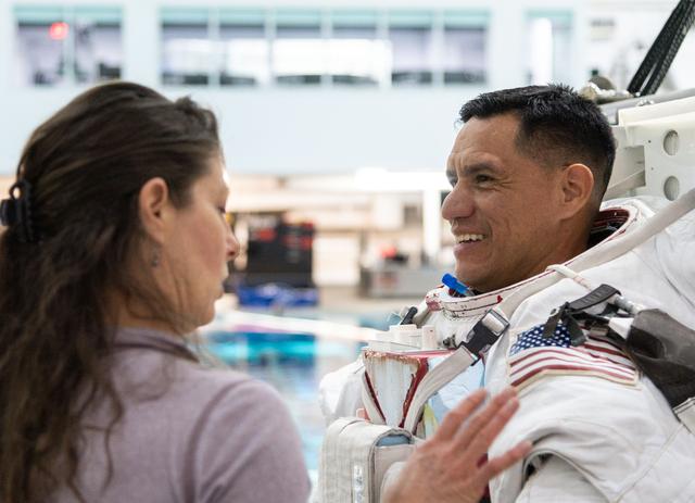 NASA image: Frank Rubio in spacesuit