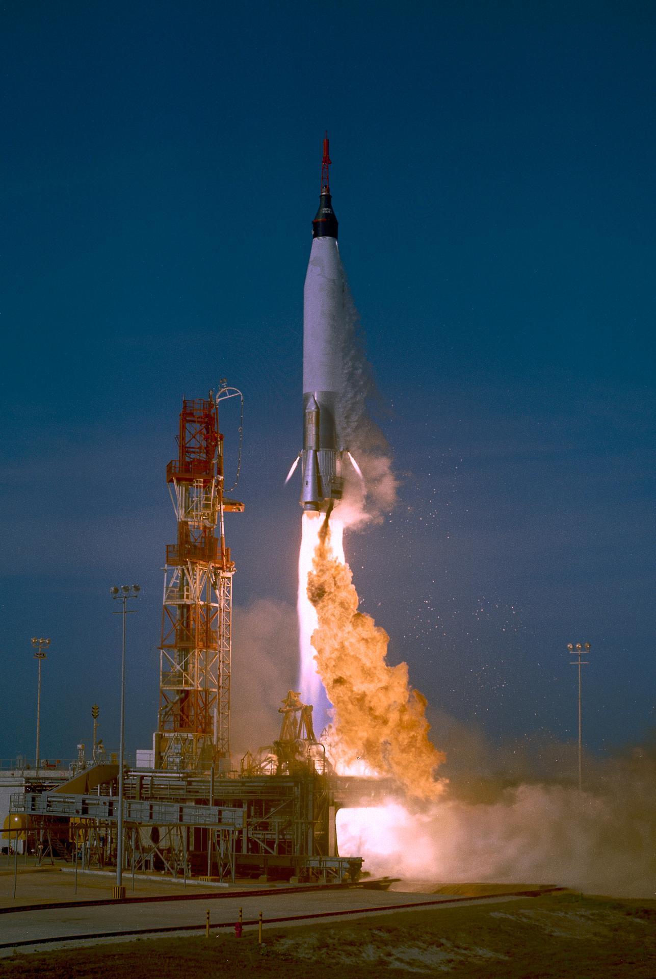 Launch of the Mercury Atlas 2 rocket