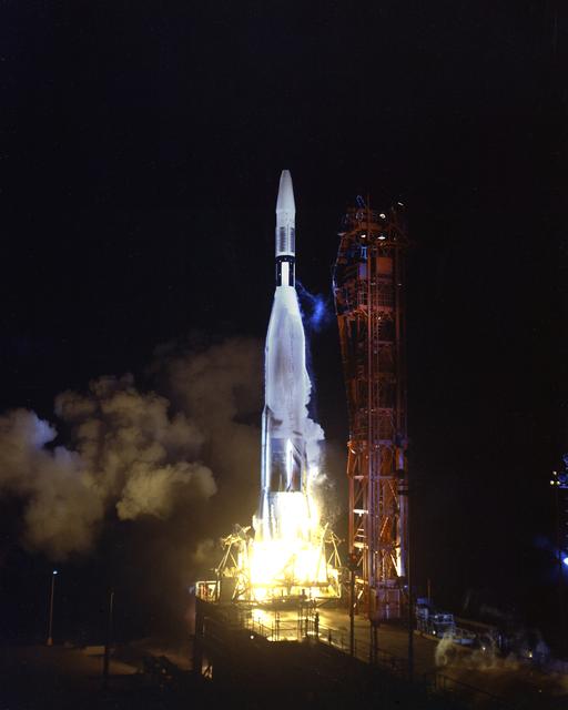 NASA image: LAUNCH OF NASA AGENA RANGER 1 FROM PAD 12.