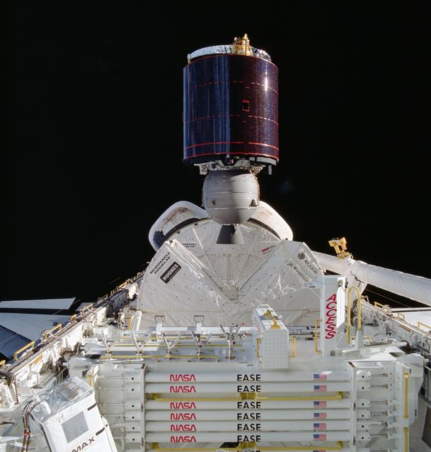 NASA image: Deployment of the Morelos-D communications satellite for Mexico