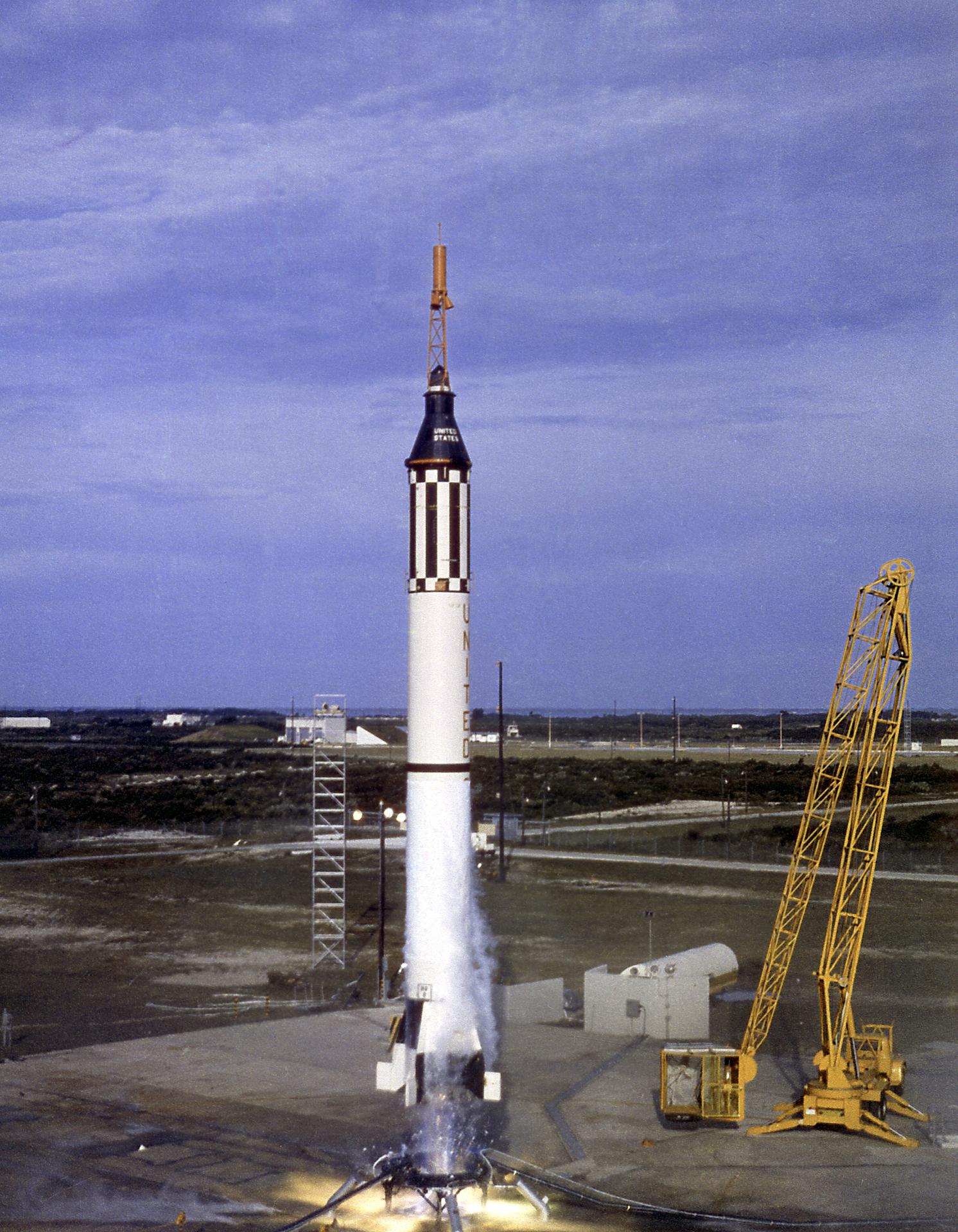Launch of the Mercury-Redstone-4 rocket on July 21. 1961