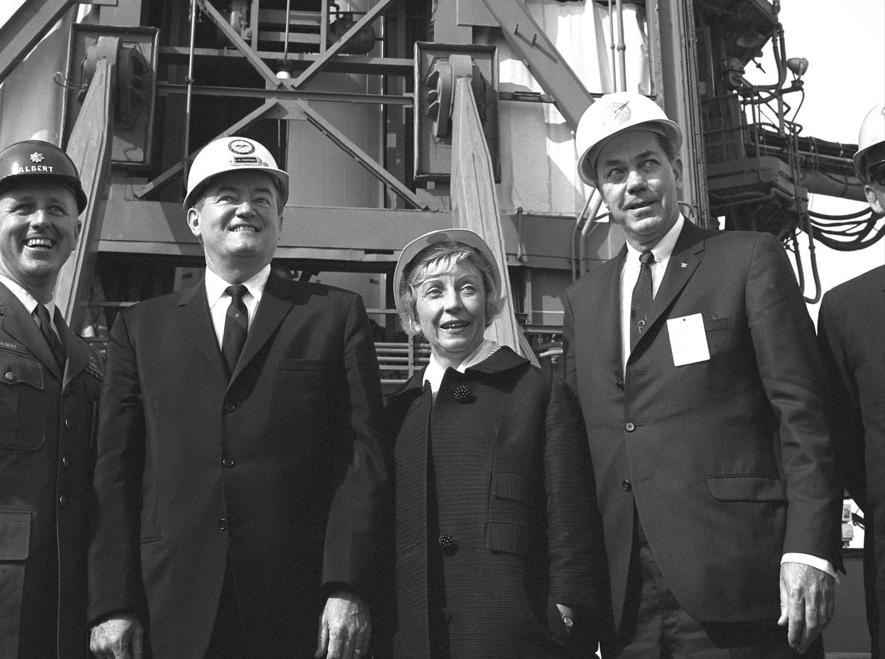 KENNEDY SPACE CENTER, FLA. -- Vice President Hubert H. Humphrey tours Cape Kennedy, Fla.