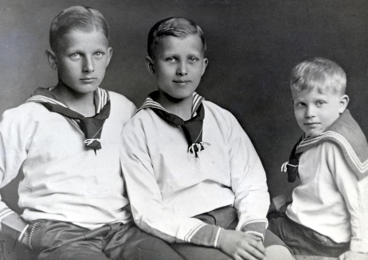 This is a childhood picture of Dr. von Braun (center) with his brothers. Dr. Wernher von Braun was born in Wirsitz, Germany, March 23, 1912. His childhood dreams of marned space flight were fulfilled when giant Saturn rockets, developed under his direction at NASA's Marshall Space Flight Center, boosted the manned Apollo spacecraft to the Moon. His life was dedicated to expanding man's knowledge through the exploration of space. 
