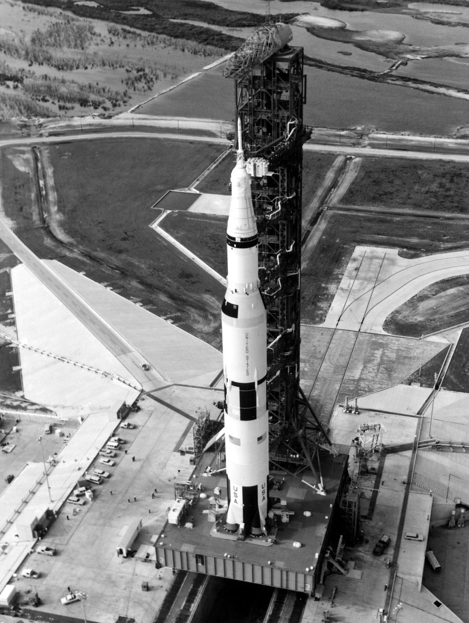 KENNEDY SPACE CENTER, FLA. --  Apollo 10 rollout to Complex 39-B.