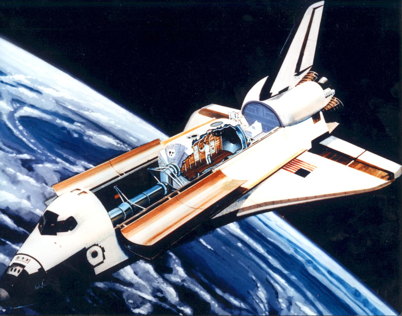 The shuttle is a reusable launch vehicle that can maintain a consistent orbit and provide up to 17 days of high-quality microgravity conditions. The shuttle, which can accomodate a wide range of experiment apparatus, provides a laboratory environment in which scientists can conduct long-term investigations.