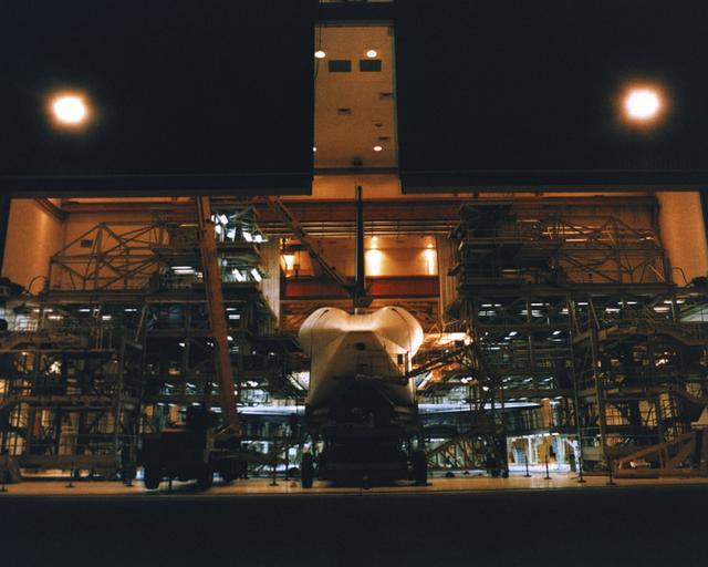 NASA image: Enterprise inside the Orbiter Maintenance and Checkout Facility 