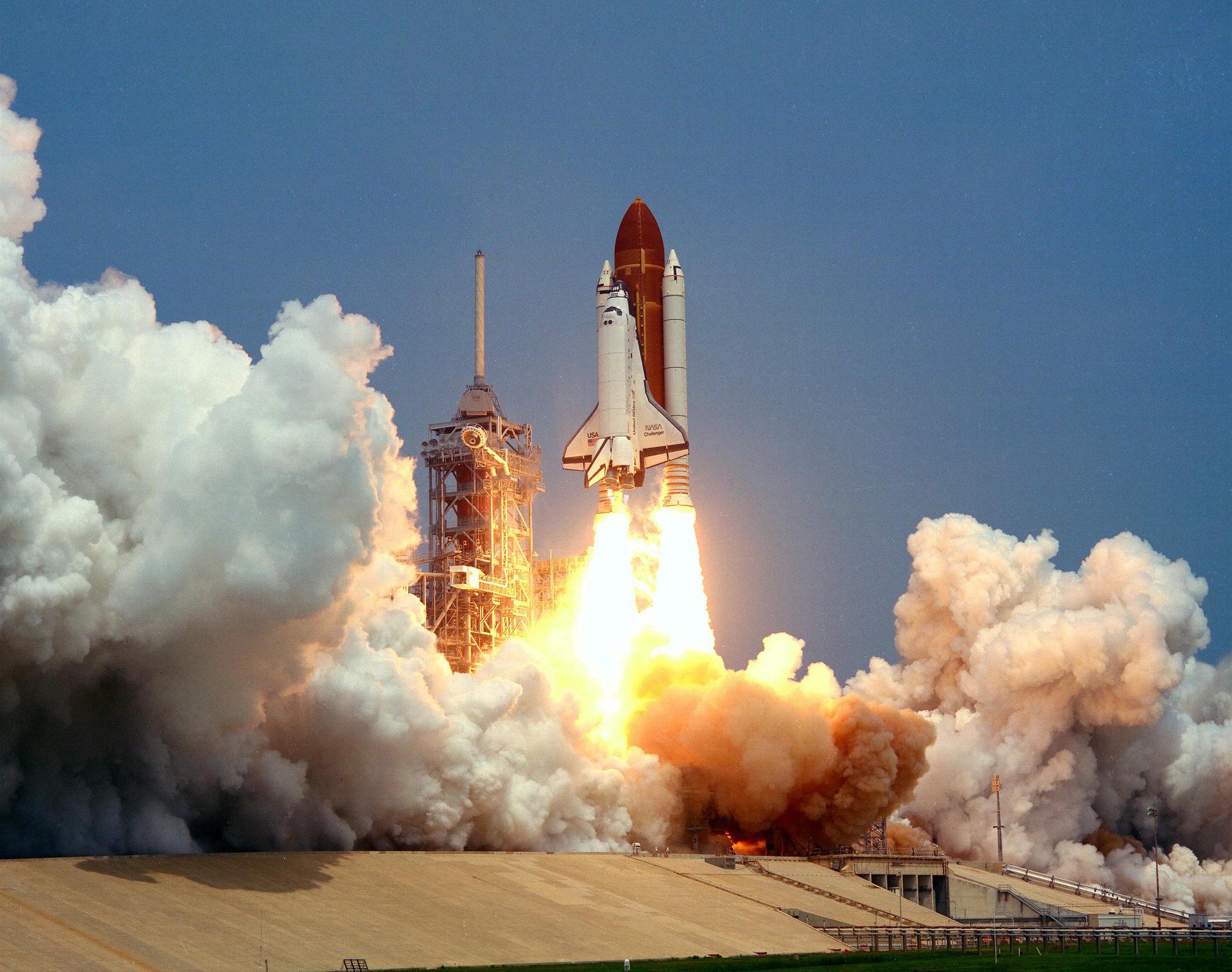 Space Shuttle Challenger lifts off for the STS-51B mission