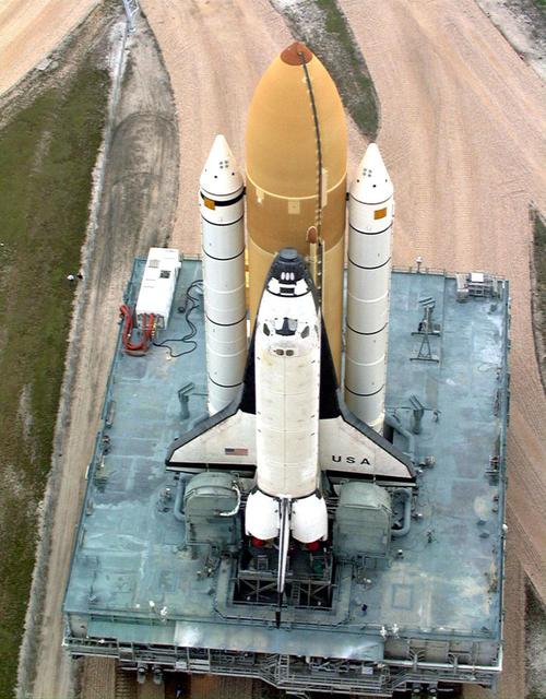 NASA image: KSC Digital Photograph of STS-87 Rollout