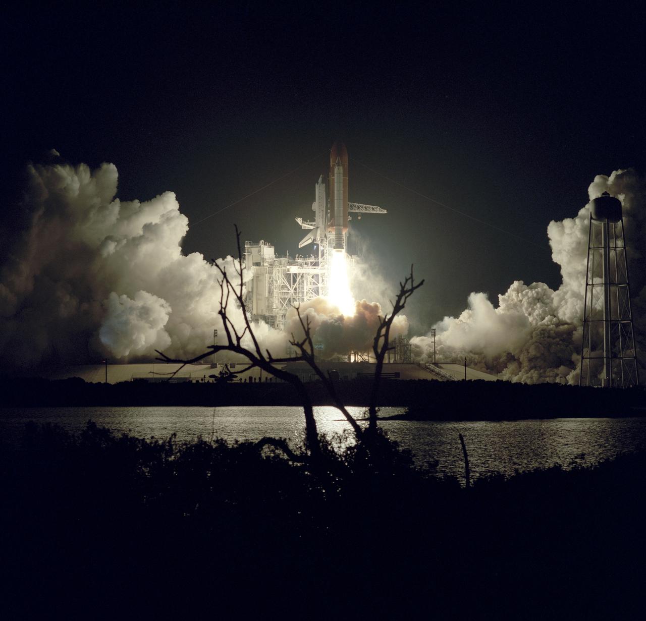 On November 22, 1989, at 7:23:30pm (EST), five astronauts were launched into space aboard the Space Shuttle Orbiter Discovery for the 5th Department of Defense (DOD) mission, STS-33. Crew members included Frederick D. Gregory, commander; John E. Blaha, pilot; and mission specialists Kathryn C. Thornton, Manley L. (Sonny) Carter, and F. Story Musgrave.