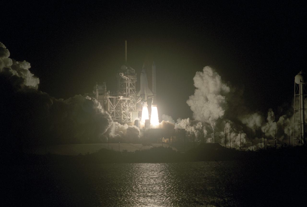The STS-36 mission launch aboard the Space Shuttle Orbiter Atlantis on February 28, 1990 at 2:50:22am (EST). The crew featured five astronauts who served in the 6th Department of Defense (DOD) mission: John H. Creighton, commander; John H. Caster, pilot; and mission specialists Pierre J. Thuot, Richard M. (Mike) Mullane, and David. C. Hilmers. 