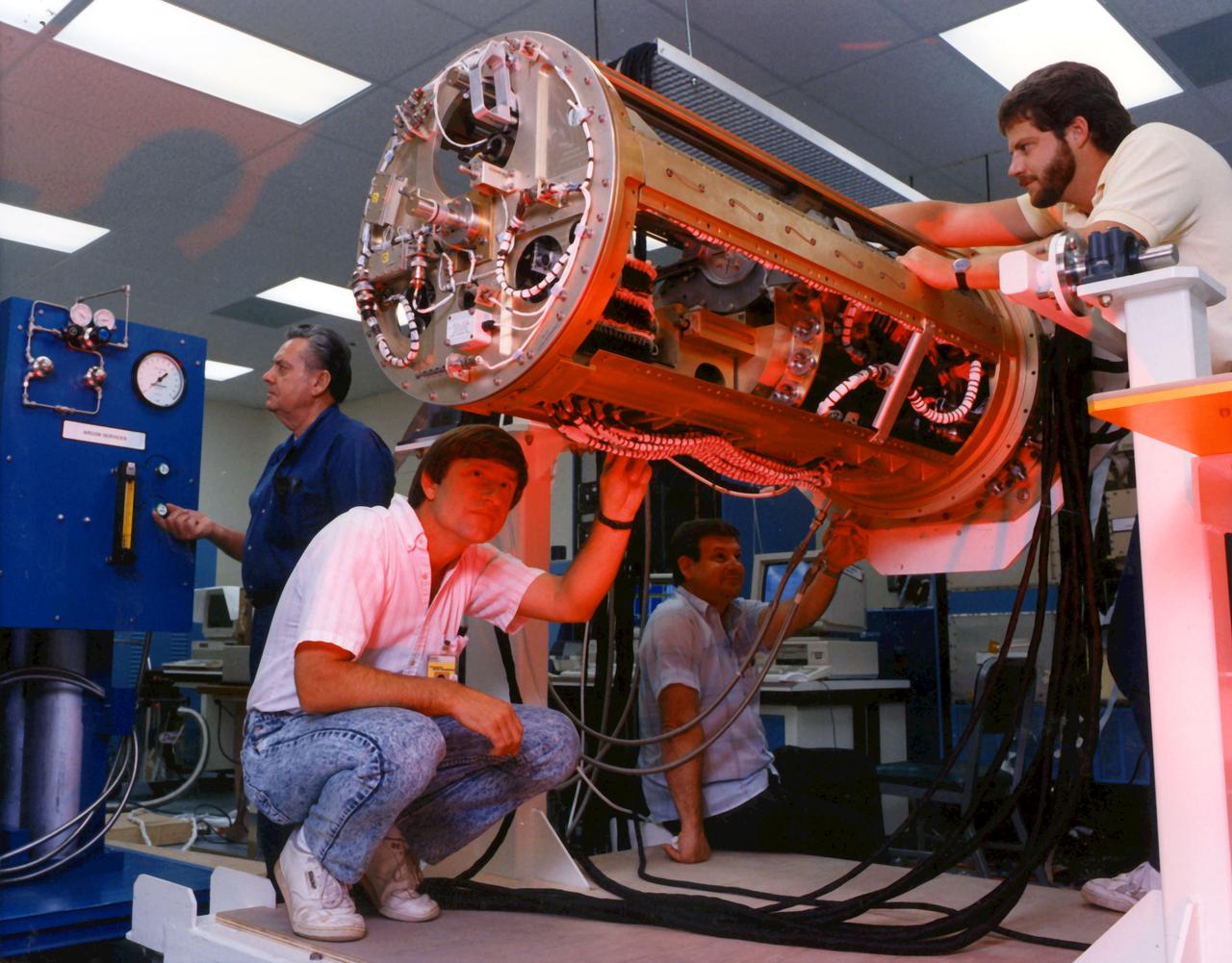 Crystal Growth Furnace (CGF) Being Tested at Manufacturing Facilty