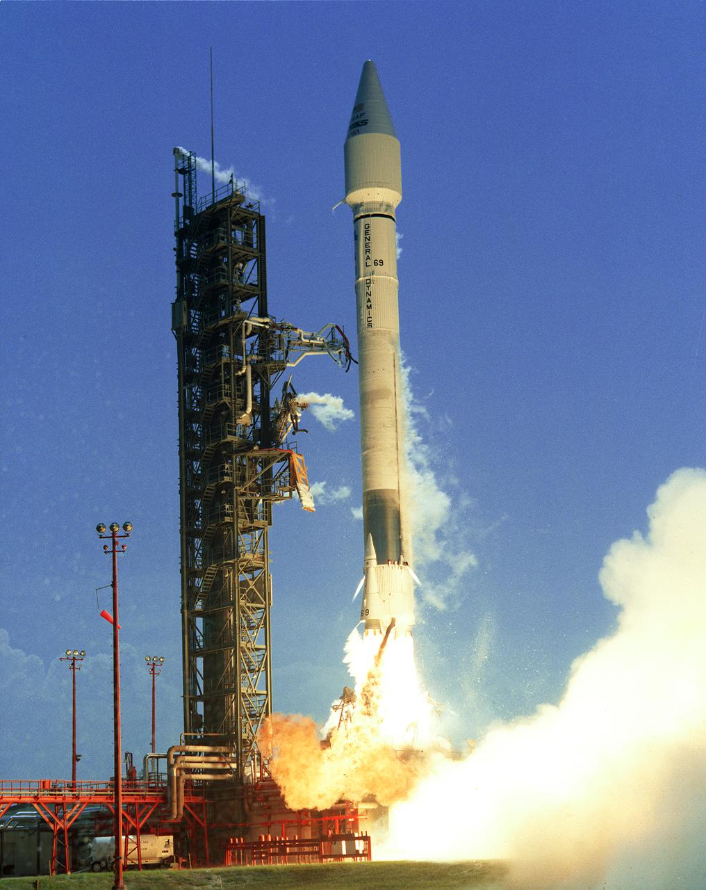 The Atlas-Centaur, AC-69, launched the Combined Release and Radiation Effects Satellite (CRRES) in orbit on July 25, 1990. 