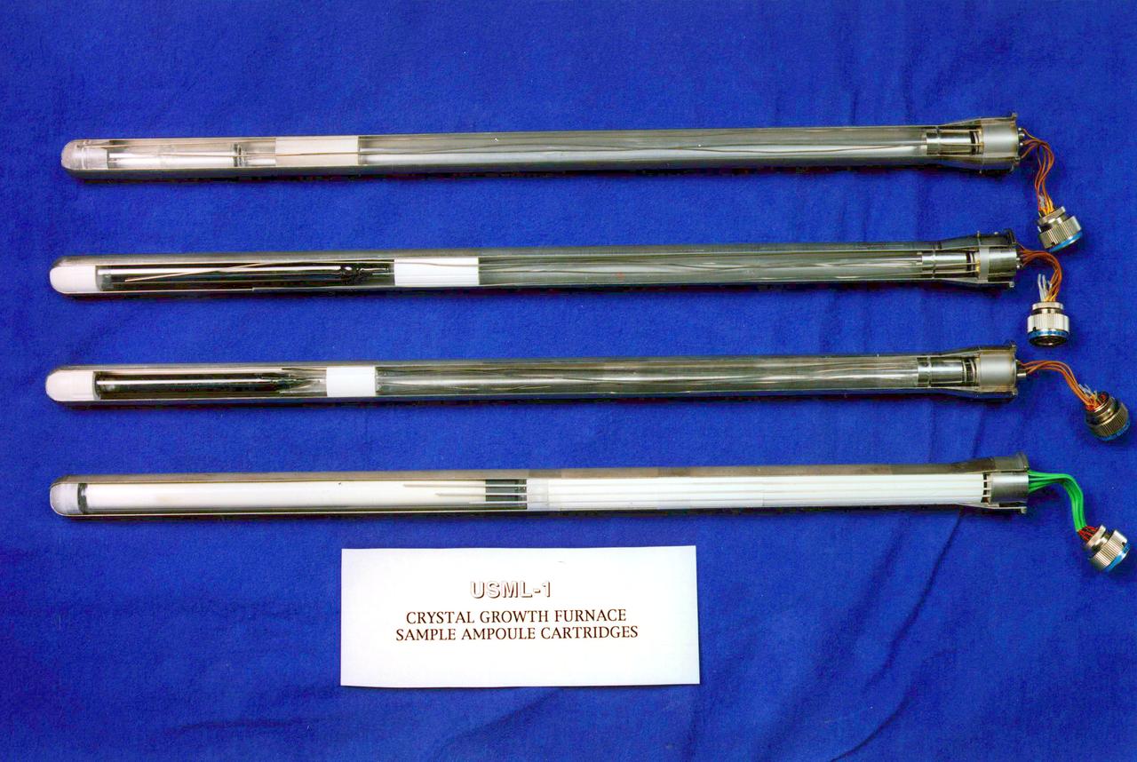 Crystal Growth Furnace (CGF) without the EAC internal support structure. Flown on USML-1 and USML-2. The Principal Investigators on these flights were: Larson, Lehoczky, Matthiesen, Wiedemeier. Processed 6 samples on USML-1 and 7 samples on USML-2.