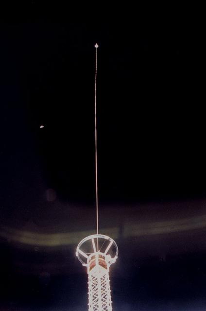 This STS-46 onboard photo is of the Tethered Satellite System-1 (TSS-1) being deployed from its boom as it is perched above the cargo bay of the Earth-orbiting Space Shuttle Atlantis. Circling the Earth at an altitude of 296 kilometers (184 miles), the TSS-1 will be well within the tenuous, electrically charged layer of the atmosphere known as the ionosphere. There, a satellite attached to the orbiter by a thin conducting cord, or tether, will be reeled from the Shuttle payload bay. On this mission the satellite was plarned to be deployed 20 kilometers (12.5 miles) above the Shuttle. The conducting tether will generate high voltage and electrical currents as it moves through the atmosphere allowing scientists to examine the electrodynamics of a conducting tether system. These studies will not only increase our understanding of physical processes in the near-Earth space environment, but will also help provide an explanation for events witnessed elsewhere in the solar system. The crew of the STS-46 mission were unable to reel the satellite as planned. After several unsuccessful attempts, they were only able to extend the satellite 9.8 kilometers (6.1 miles). The TSS was a cooperative development effort by the Italian Space Agency (ASI), and NASA.