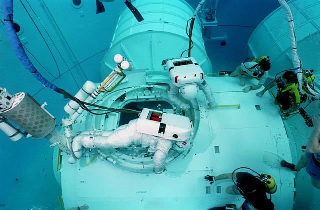 International Space Station testing is conducted in Marshall's Neutral Buoyancy Simulator (NBS).