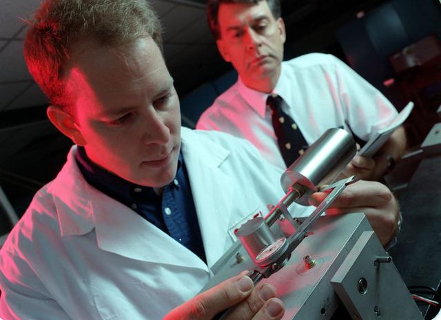 Marshall researchers, in the Astrionics lab, study rotating unbalanced mass devices. These require less power, and are lighter than current devices used for scanning images, a slice at a time. They have a wide range of space-based applications.