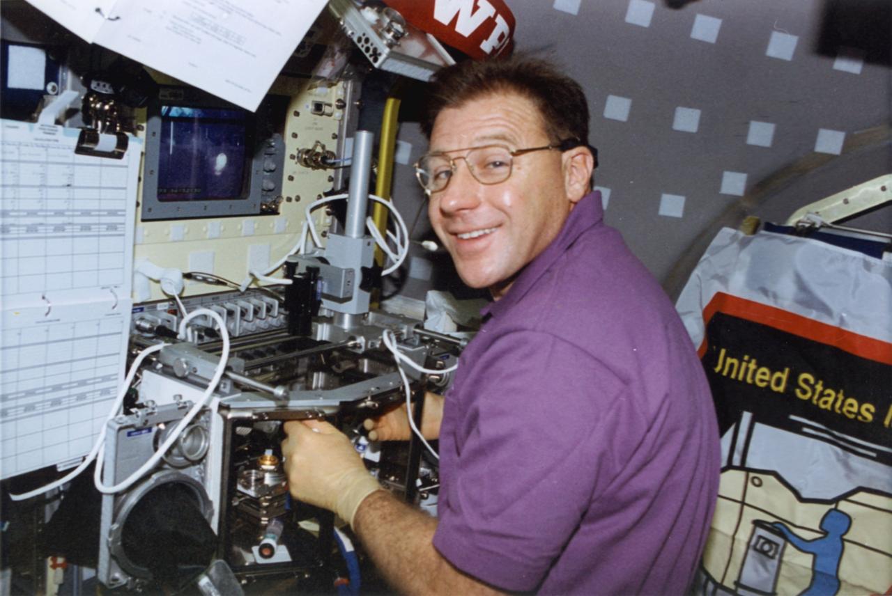 Dr. Albert Sacco with Glovebox