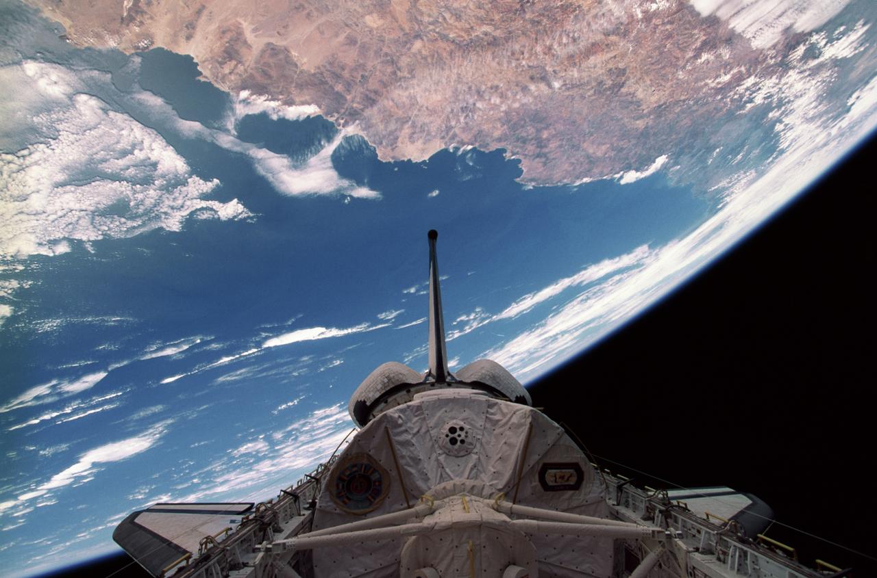 View of earth from STS-73, USML-2.