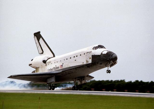 The longest Shuttle flight to date came to a successful close as the orbiter Columbia (STS-78) touched down on Runway 33 of the Kennedy Space Center's Shuttle Landing Facility. During the nearly 17-day flight, the seven crew members on board for the 78th Shuttle mission conducted extensive research in the primary payload, the Life and Microgravity Spacelab (LMS). The results from this Marshall managed payload will be sent to Marshall Space Flight Center for futher review.