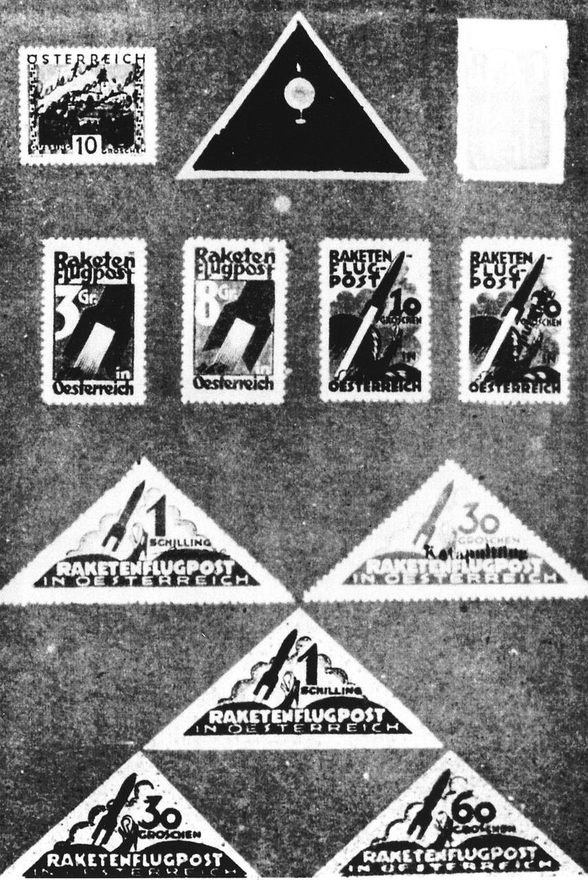 In the 19th Century, experiments in America, Europe, and elsewhere attempted to build postal rockets to deliver mail from one location to another. The idea was more novel than successful. Many stamps used in these early postal rockets have become collector's items.