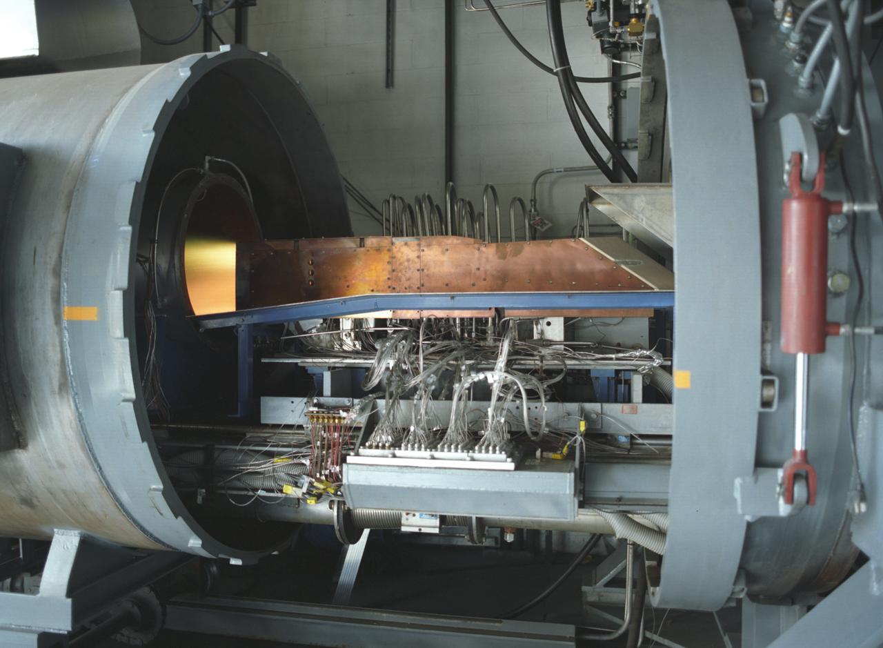 This photograph depicts an air-breathing rocket engine that completed an hour or 3,600 seconds of testing at the General Applied Sciences Laboratory in Ronkonkoma, New York. Referred to as ARGO by its design team, the engine is named after the mythological Greek ship that bore Jason and the Argonauts on their epic voyage of discovery. Air-breathing engines, known as rocket based, combined-cycle engines, get their initial take-off power from specially designed rockets, called air-augmented rockets, that boost performance about 15 percent over conventional rockets. When the vehicle's velocity reaches twice the speed of sound, the rockets are turned off and the engine relies totally on oxygen in the atmosphere to burn hydrogen fuel, as opposed to a rocket that must carry its own oxygen, thus reducing weight and flight costs. Once the vehicle has accelerated to about 10 times the speed of sound, the engine converts to a conventional rocket-powered system to propel the craft into orbit or sustain it to suborbital flight speed. NASA's Advanced SpaceTransportation Program at Marshall Space Flight Center, along with several industry partners and collegiate forces, is developing this technology to make space transportation affordable for everyone from business travelers to tourists. The goal is to reduce launch costs from today's price tag of $10,000 per pound to only hundreds of dollars per pound. NASA's series of hypersonic flight demonstrators currently include three air-breathing vehicles: the X-43A, X-43B and X-43C.