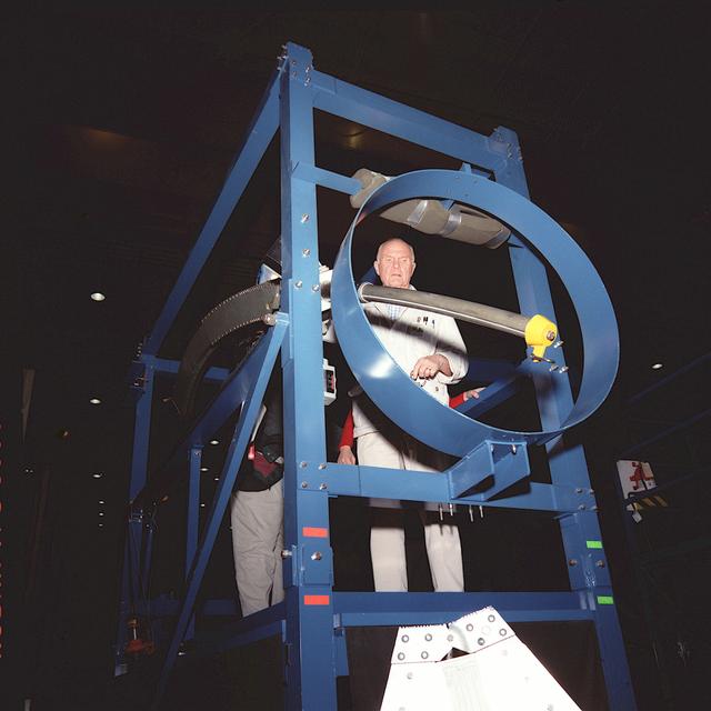 NASA image: STS-95 crew activities with John Glenn