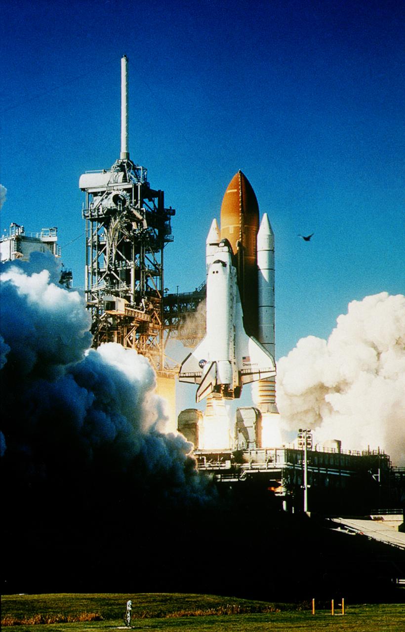 Blast off of NASA's Shuttle Discovery STS-95