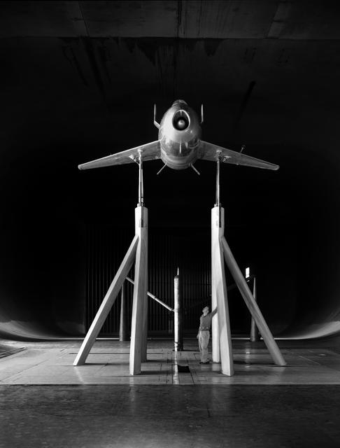 NASA image: McDonald XP-85 Airplane in 40x80 foot Wind Tunnel.