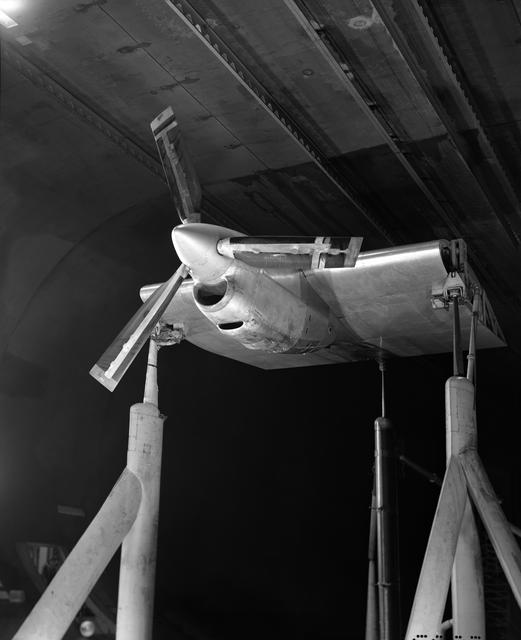 Tests of Lockheed YC-130 Turbo-Propeller Installation in Ames 40x80 Foot Wind Tunnel.