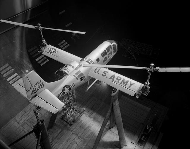 Overhead view of Bell XV-3 Convertiplane