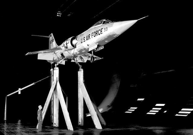 NASA image: Lockheed F-104 in Ames 40x80 Foot Wind Tunnel.