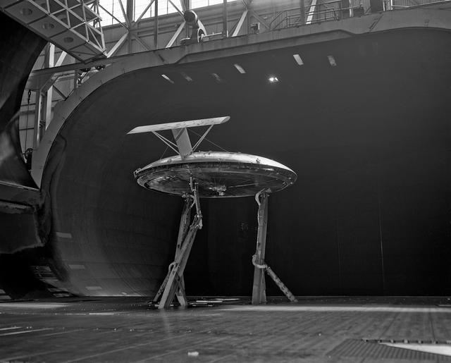 NASA image: AVROCAR Test in the NASA Ames 40x80 foot Wind Tunnel.