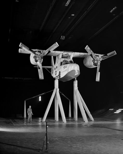 NASA image: Kaman K-16 in 40x80 Foot Wind Tunnel at Ames Research Center.